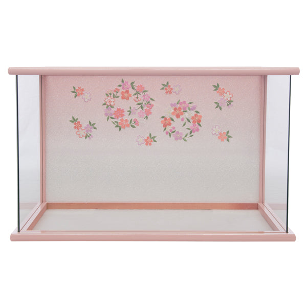 一秀作 安土雛木目込 五人ケース飾り w73076