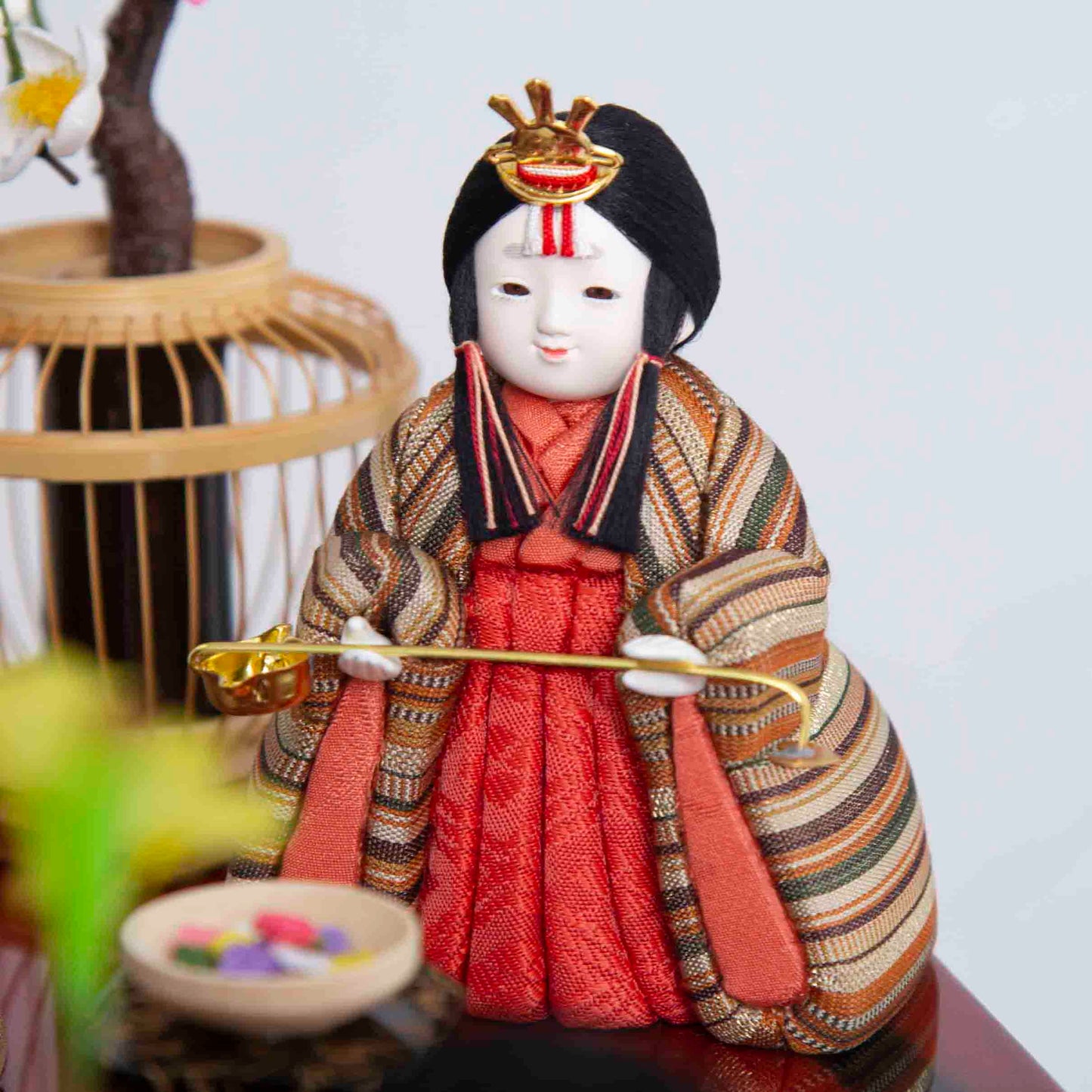 柿沼東光作 やよい小箱 木目込 収納飾り w93180