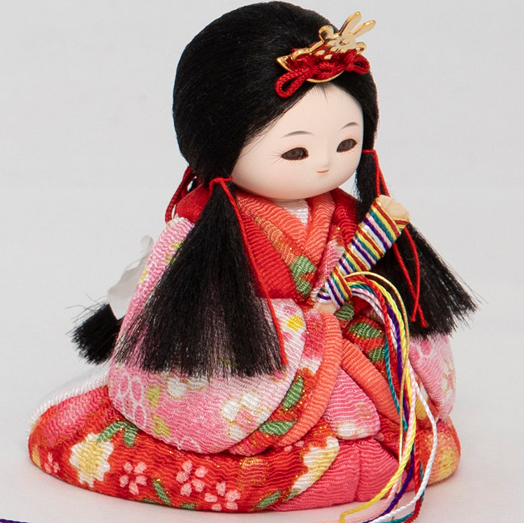 ここひめ 木目込み親王飾り 吊るし飾り付き w13161