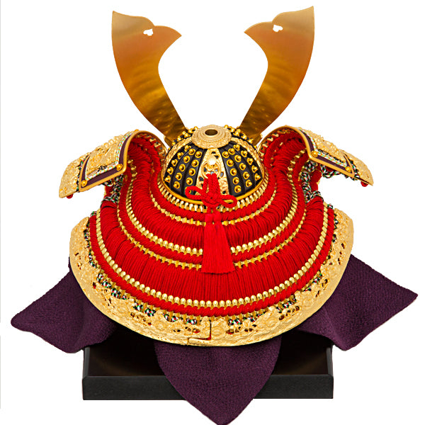 一貴作 純金箔押兜収納飾り sw65224