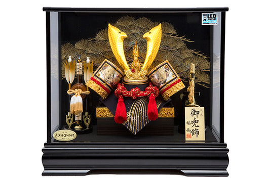 LED金彩松葉 兜ケース飾り sw45134