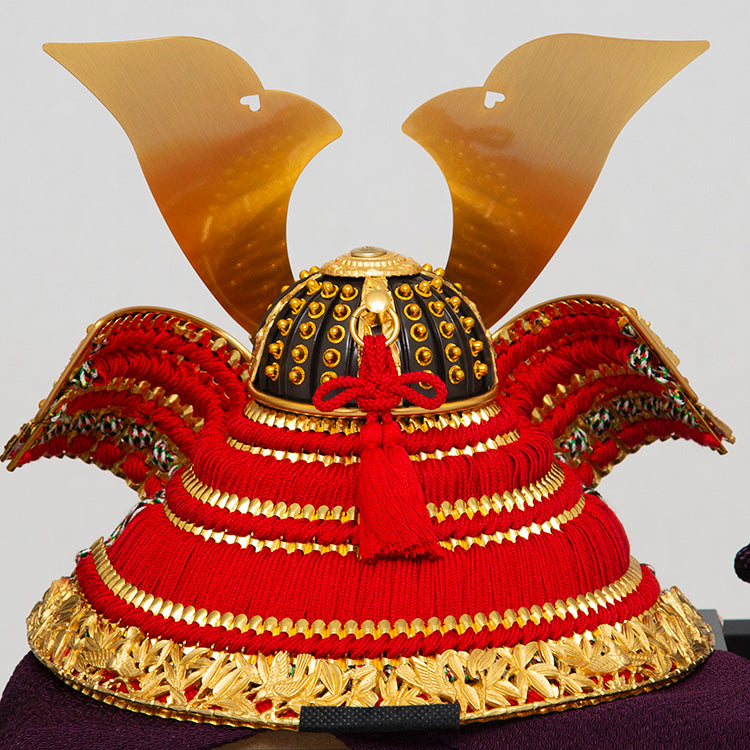 一貴作 純金竹雀 兜ケース飾りsw95139