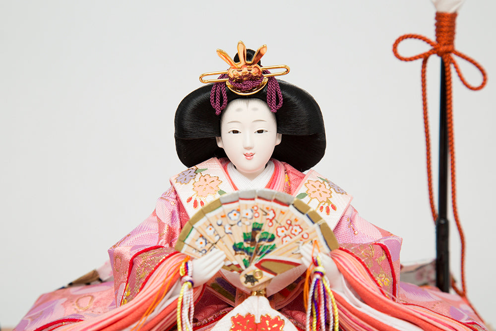 金彩愛桜 親王ケース飾り w43055