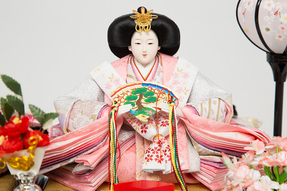 格子黄金桜 親王ケース飾り w43222