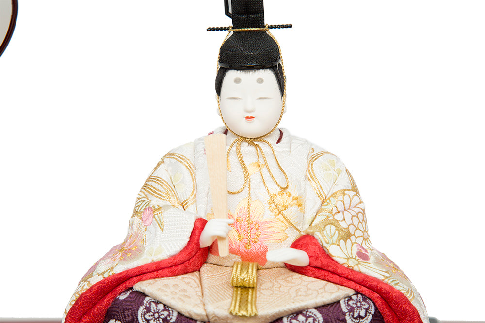 瑠璃雛 木目込収納飾り w53214