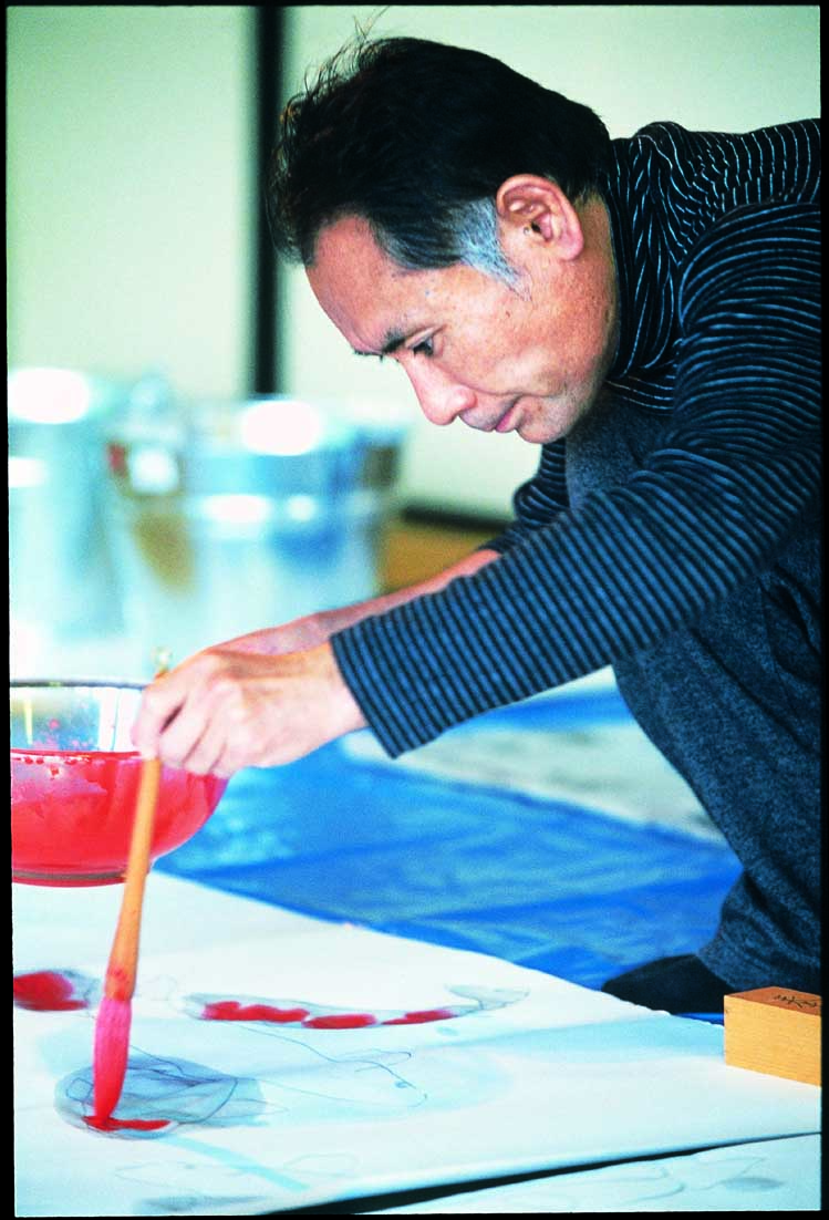 片岡鶴太郎作 豆華鯉