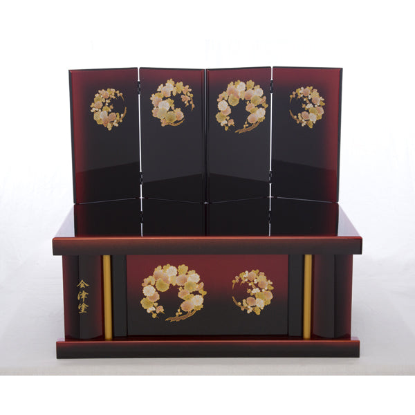 いろは雛 まどか親王収納飾り w73052