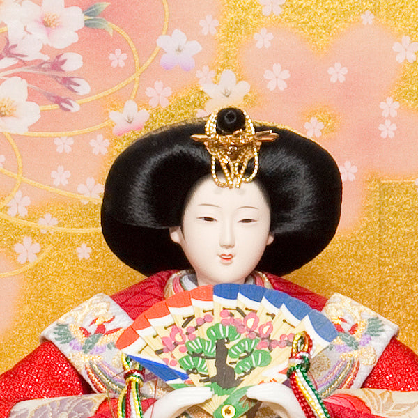 桜優美 親王収納飾り w53221