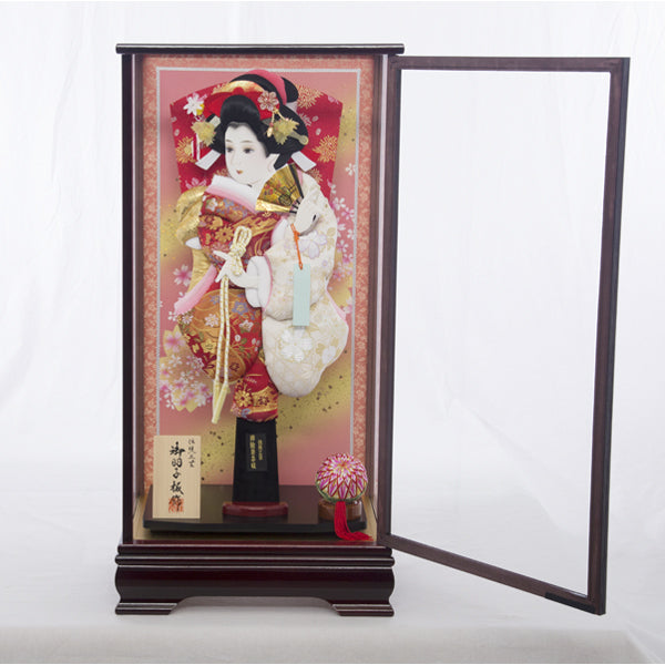 羽子板ケース飾り 弥生 W-61080