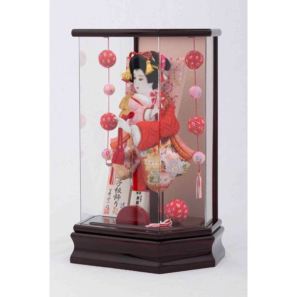 羽子板ケース飾り 花宴 春慶 W-01076