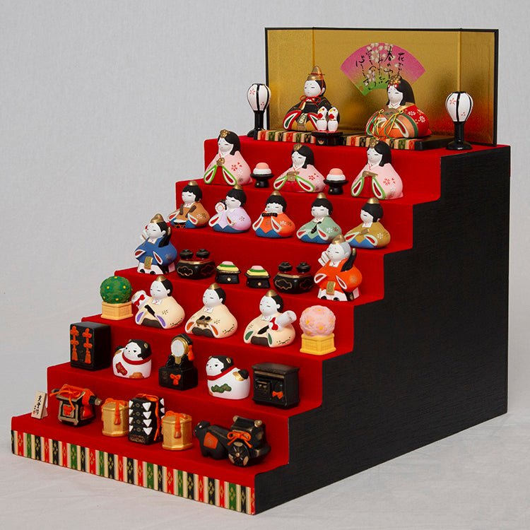 錦彩華みやび雛(七段飾り) 2524