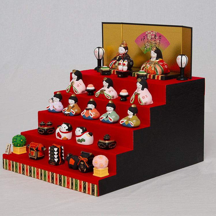 錦彩華みやび雛(五段飾り) 2484