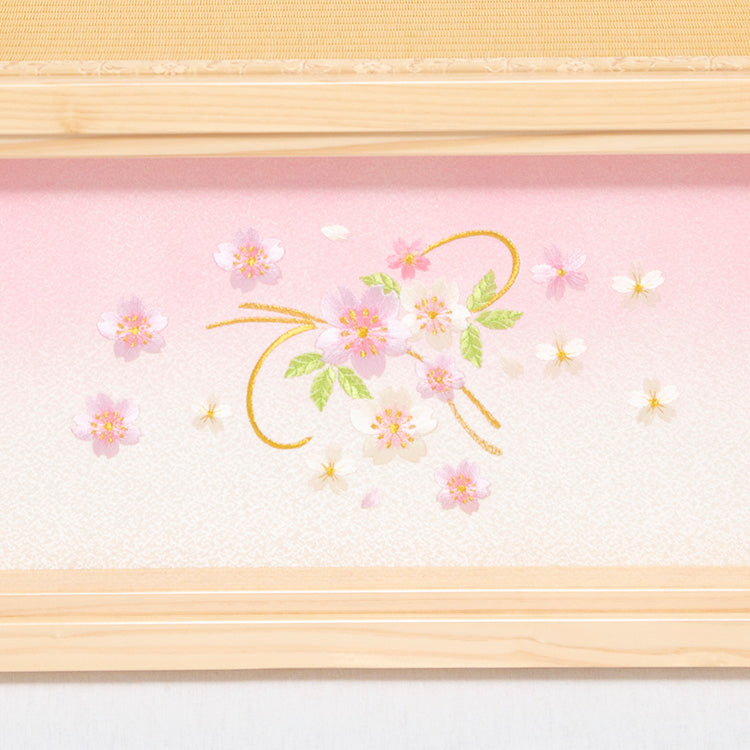 ひのき刺繍親王収納飾りw93029