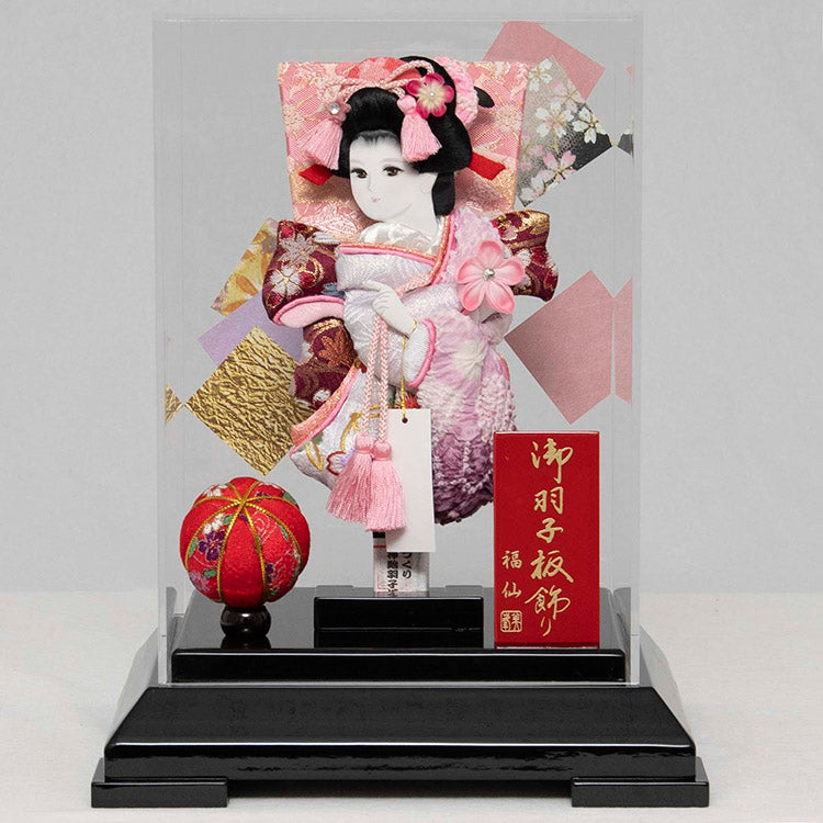 羽子板ケース飾り　舞桜　W-21036