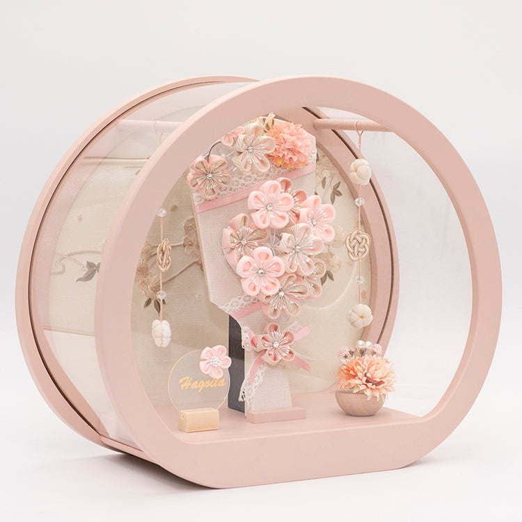 羽子板ケース飾り　もも桜　W-51095