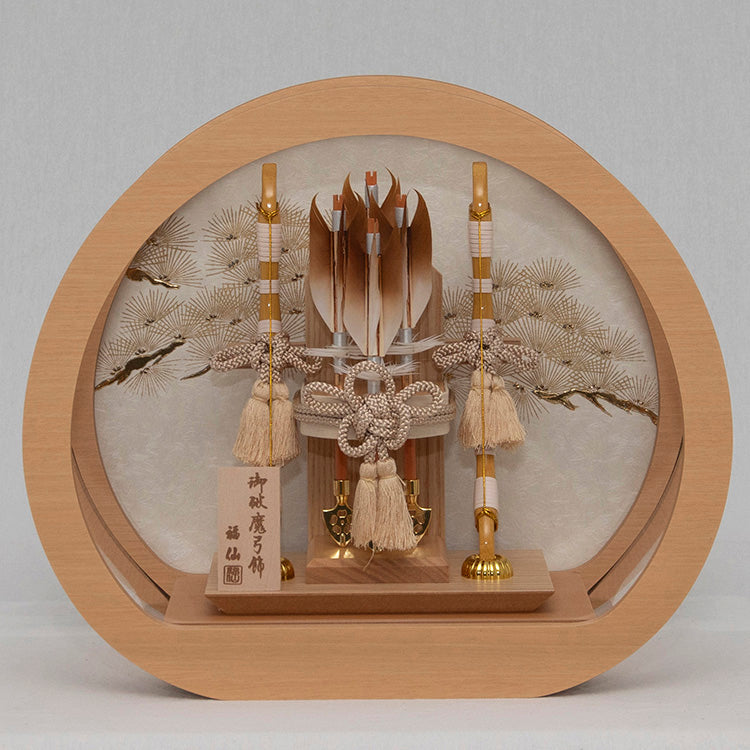 破魔弓ケース飾り　金彩松　SW-51538