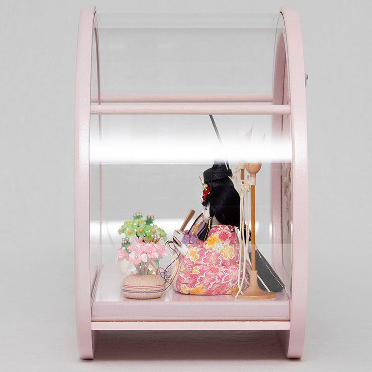 ほっぺ　（ピンク）　木目込　親王ケース飾り　w63166