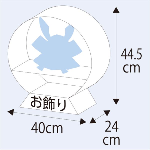 円龍虎 兜ケース飾り sw95078